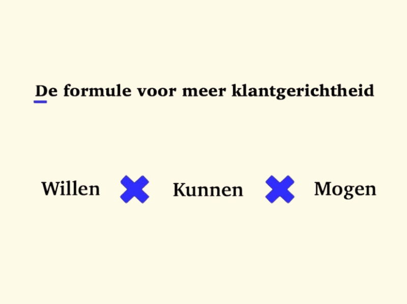 De klantgerichte organisatie - Buro Improof formule klantgerichtheid