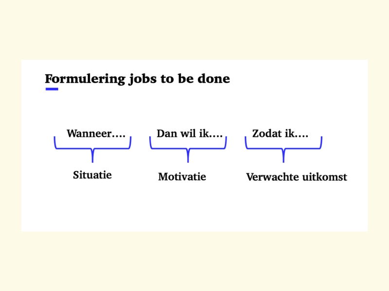 De kracht van jobs to be done - Buro Improof formulering jobs to be done
