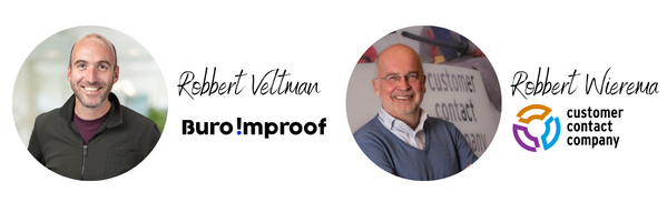 De win-win-win van contactreductie - Buro Improof Robbert Veltman en Robbert Wieringa